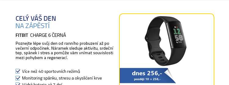 Fitbit Charge 6 černá