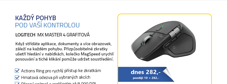 Logitech MX Master 4 grafitová