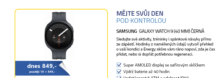 SAMSUNG Galaxy Watch 9 (40 mm) černá