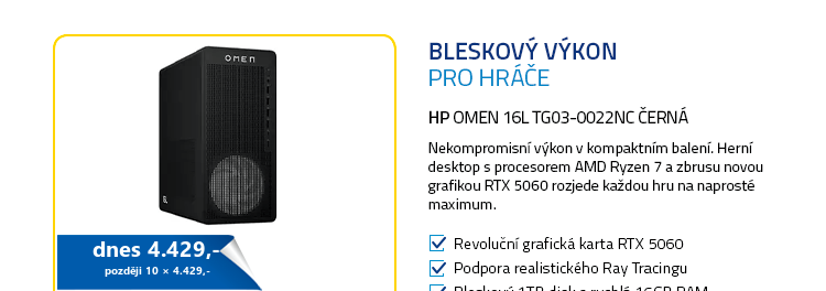 HP OMEN 16L TG03-0022nc černá